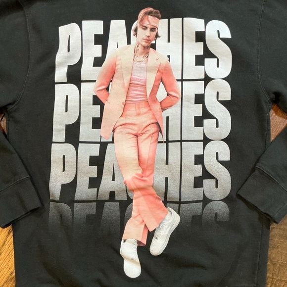Justin Bieber Justice “Peaches” World Tour Hoodie Black Size Medium - Picture 3 of 10
